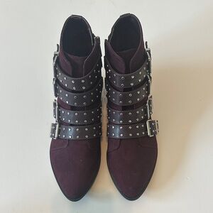 Women's Studded Buckle Ankle Boots - Plum by Circus & Sam Edelman Festival Comfy